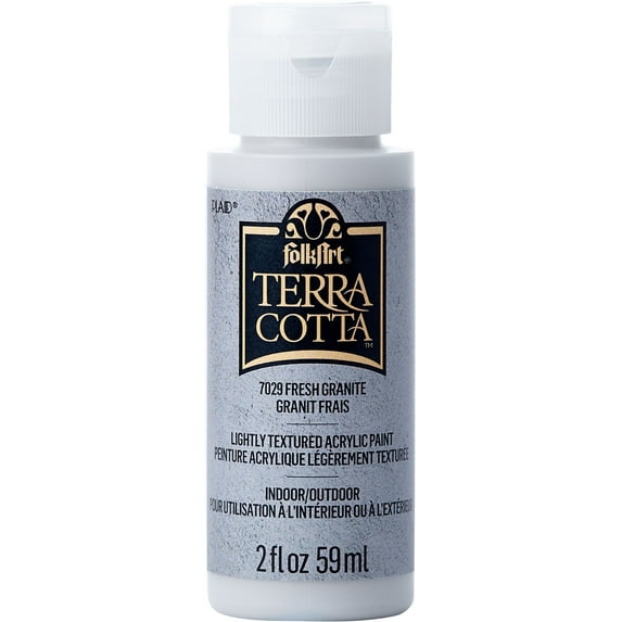 FolkArt Terra Cotta Acrylic Paint 2oz-Fresh Granite