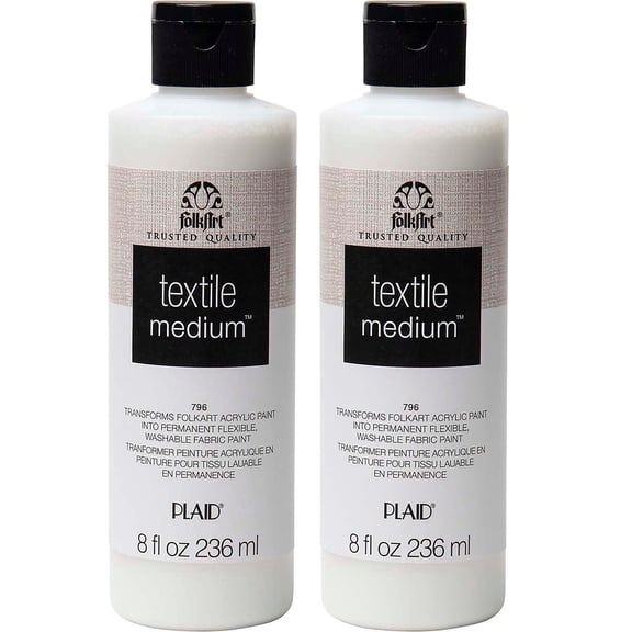 FolkArt Textile Medium 8oz. 2/Pack (FLK796-2)