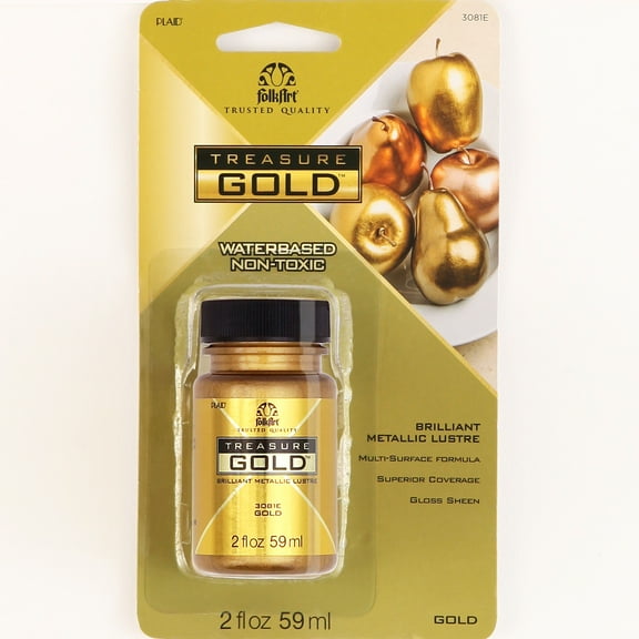 FolkArt Treasure Gold Acrylic Craft Paint, 2 fl oz