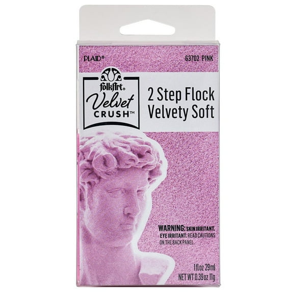 FolkArt Velvet Crush Flocking Kit-Pink
