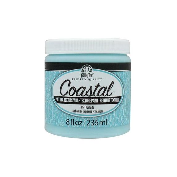 Plaid Craft FAC2-6511 Poolside Folk Art Coastal Texture Paint, 8 oz