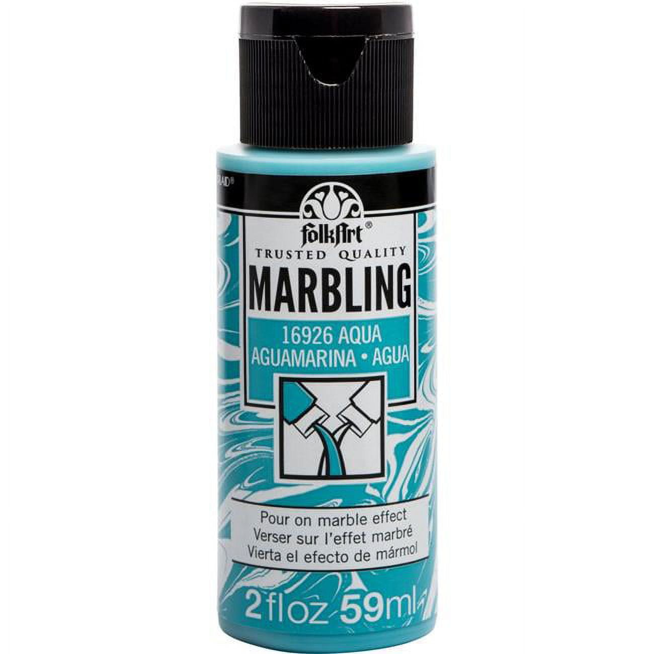 Folkart Marbling Paint 2Oz-Aqua