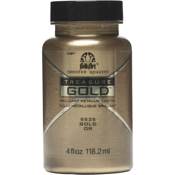 Folkart Treasure Gold Paint 4oz-Gold