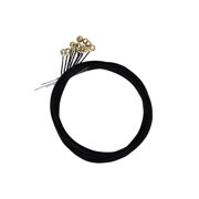 Folkcraft&reg; Black Coated Steel Strings, Ball Ends, Pack Of Twelve, .011