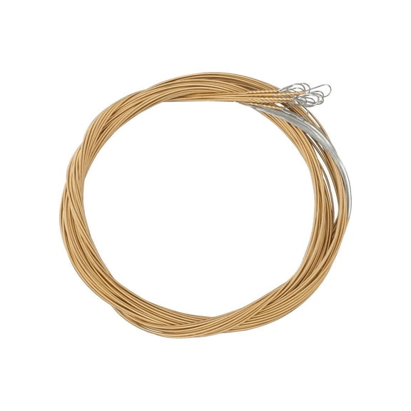 Folkcraft Bronze Wound Strings, Loop Ends, Pack Of Twelve, .034