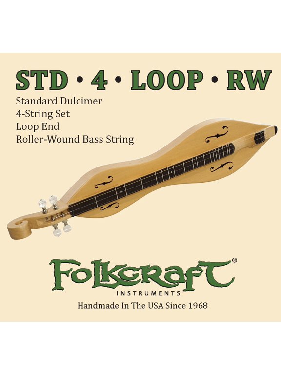 Mountain Dulcimer String Set, Loop Ends (.011" .011" .013" .024"RW)