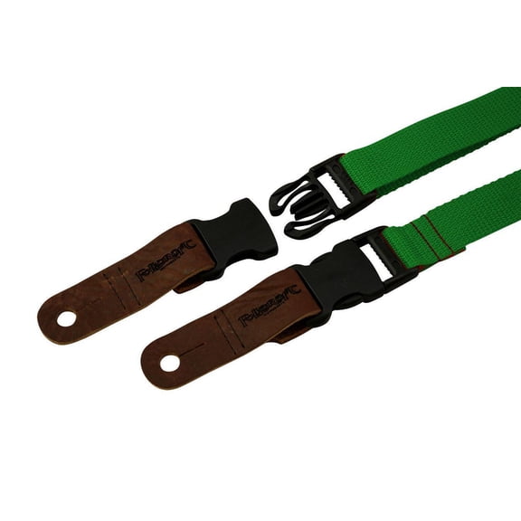 Folkcraft Quick-Release 1" Wide Dulcimer/Ukulele Strap, Green