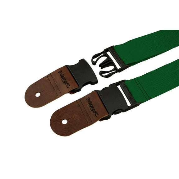 Folkcraft Quick-Release 2" Wide Dulcimer/Ukulele Strap, Green