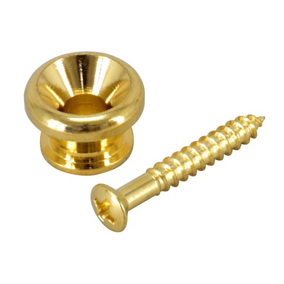 Folkcraft Strap Button, Gold Finish, Pack Of Two