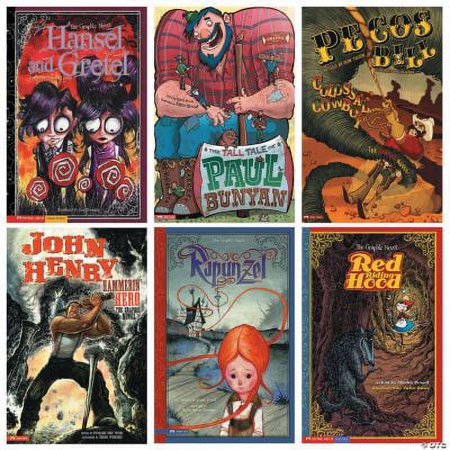 Folklore Book Set, Classroom, Educational, 6 Pieces