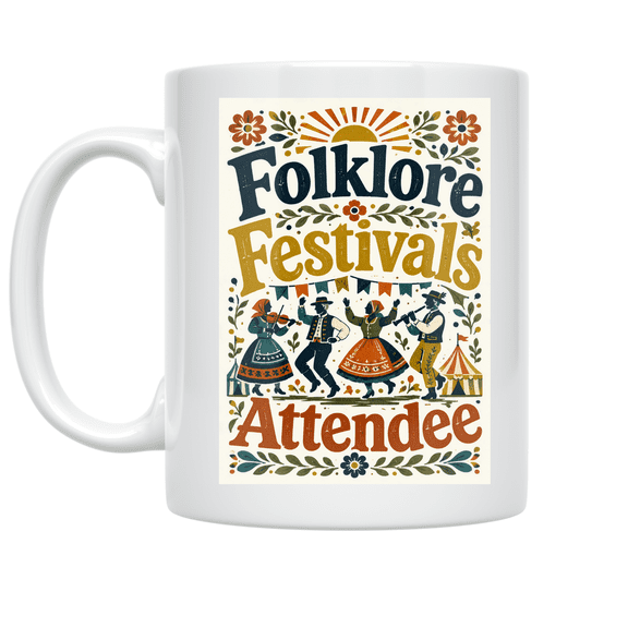 Folklore Festivals Attendee Design - Community Lovers - 11 oz Ceramic Coffee Mug