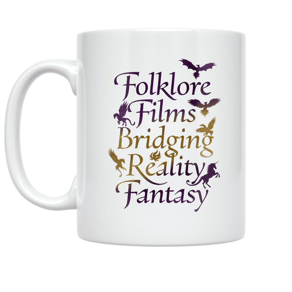Folklore Films Bridging Reality Fantasy - Film Buff Enthusiast - 11 oz Ceramic Coffee Mug