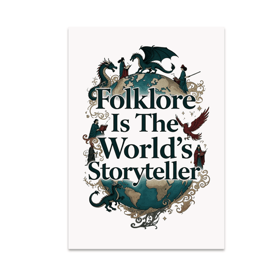 Folklore Is The World's Storyteller - Folklore Enthusiast - 13x19 Poster Print