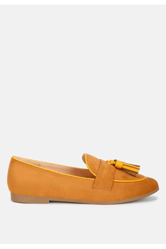 Folklore Micro Suede Tassel Loafers