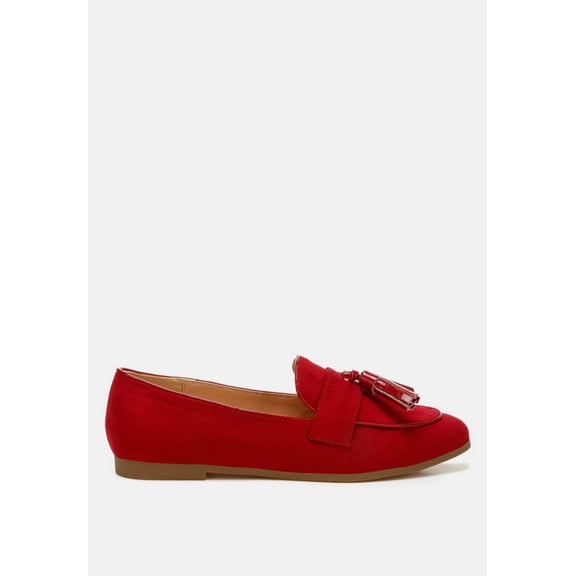Folklore Micro Suede Tassel Loafers