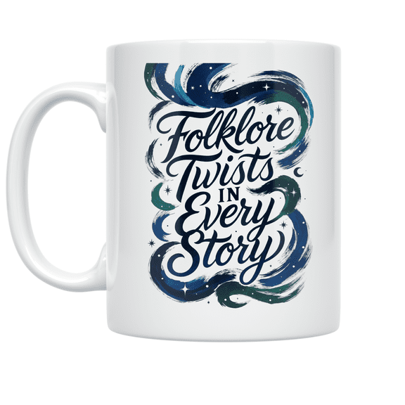 Folklore Twists In Every Story - Folklore Art Enthusiast - 11 oz Ceramic Coffee Mug
