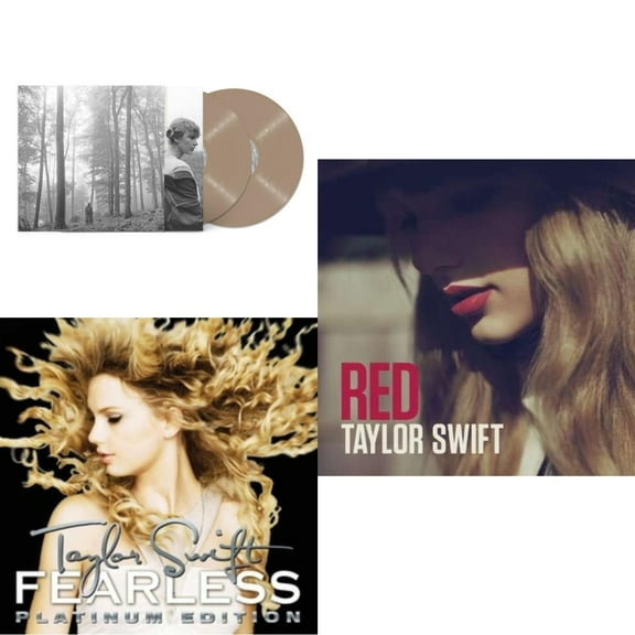 Folklore (X) (Beige Vinyl/2LP) & Fearless Platinum Edition & Red