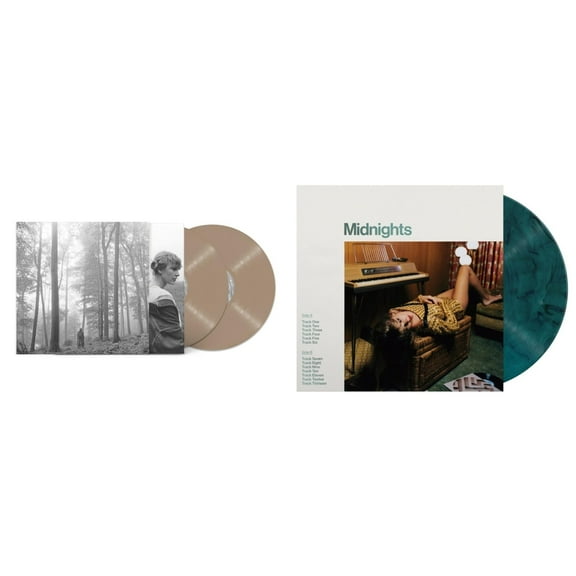 Folklore (X) (Beige Vinyl/2LP) & Midnights (X) (Jade Green LP Vinyl)