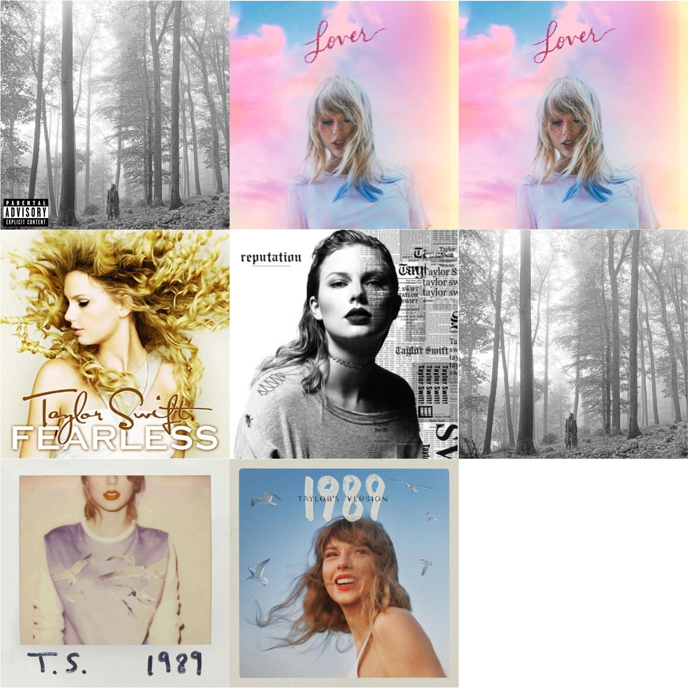 Folklore (X) & Lover & Lover (Deluxe) (Version 2) & Fearless ...