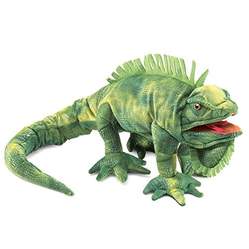 Folkmanis Puppets Green Iguana Hand Puppet