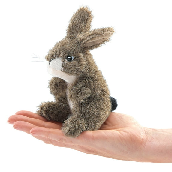 Folkmanis Mini Jack Rabbit Finger Puppet (Other), Ages 2+, Unisex