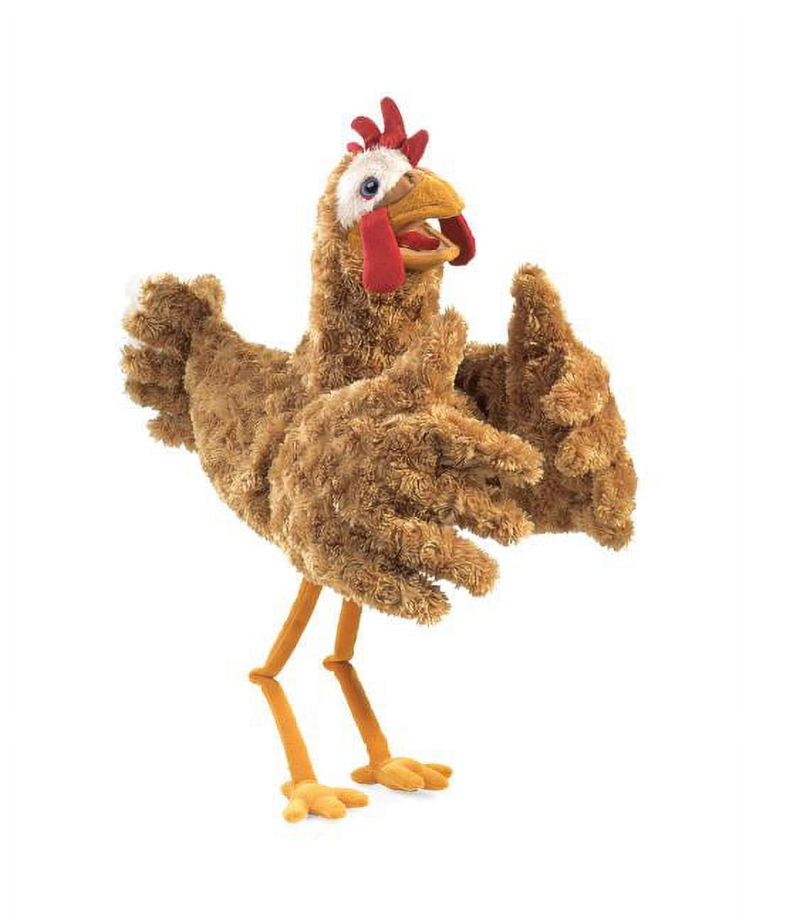 String Puppet Chicken Folkmanis Chicken Two-Handed Puppet, Orange-red, 1 EA - Walmart.com