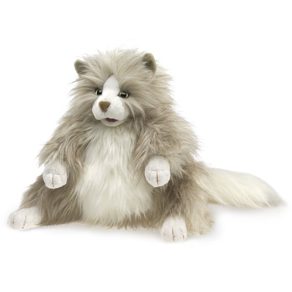 Fluffy Cat Puppet, (Hardcover)