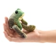 thumbnail image 1 of Folkmanis Puppets Mini Sitting Frog Finger Puppet, 1 of 5