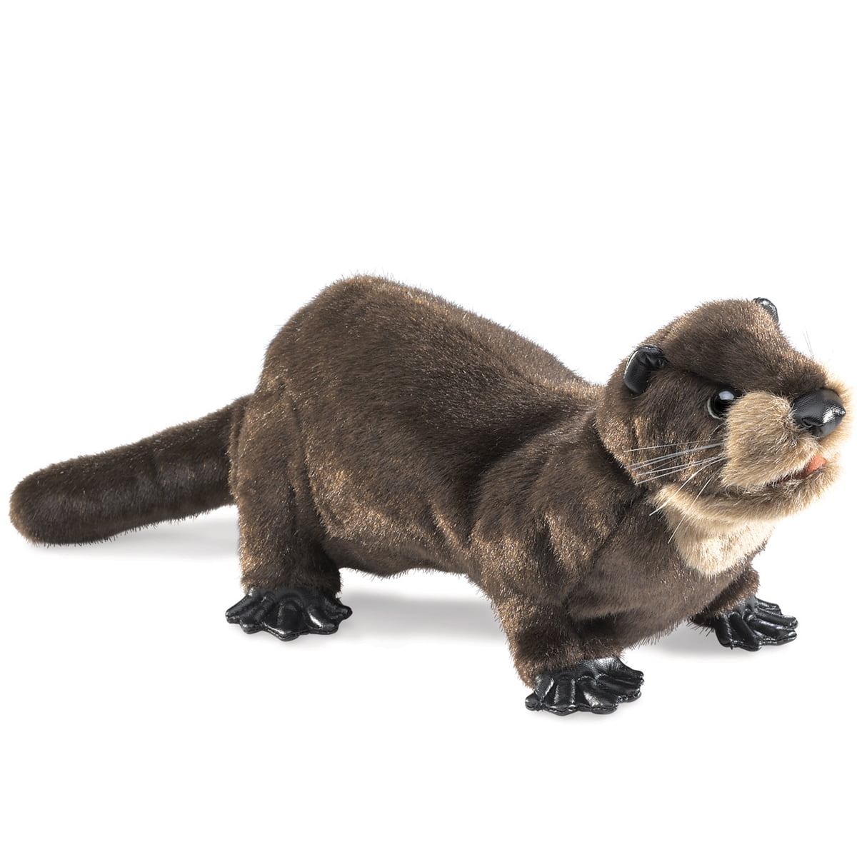 Folkmanis River Otter Puppet, Chestnut, Two-Handed Puppet, Ages 314, Multicolor