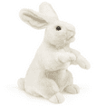 thumbnail image 1 of Folkmanis Puppets Standing White Rabbit Hand Puppet, 1 of 3
