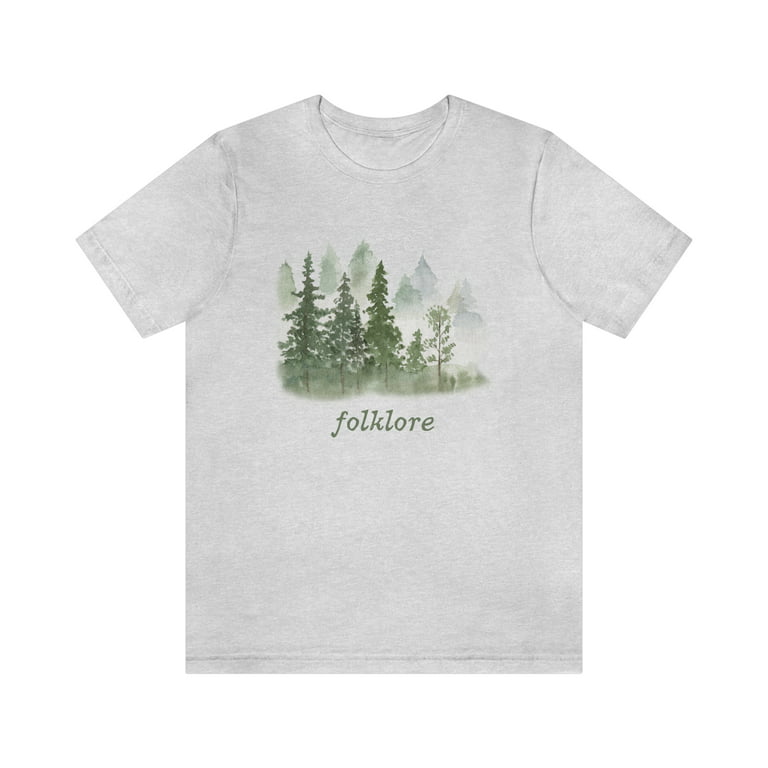 Printify Folkore Shirt | Swiftie Gift, Adult Unisex, Size: 3XL, Gray