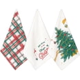 thumbnail image 1 of Folkulture Christmas Kitchen Towels Set of 3 for Kitchen Decor, 26x20 Cotton Buffalo Plaid Red Dish Towels, Decorative Tea Towels, Farmhouse Christmas Hand Towel and Decorative Dishcloths for Baking, 1 of 9