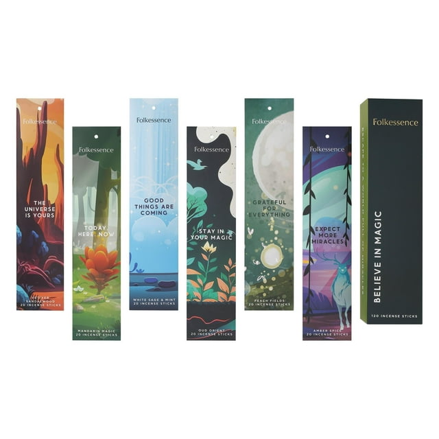 Folkulture Incense Sticks | Set of 6 Insenses (120 Insence Sticks) for ...