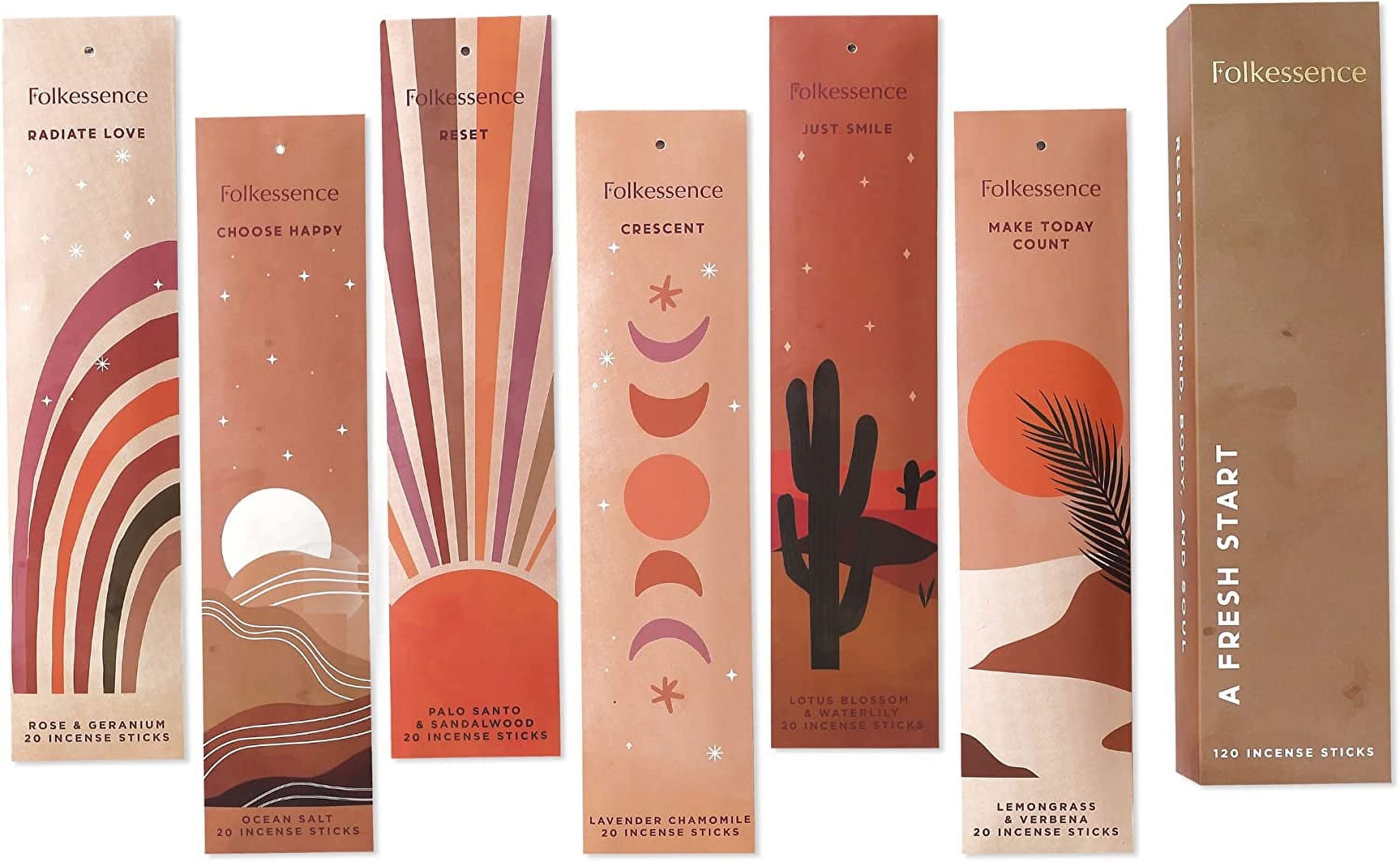 Folkessence A Fresh Start Sandalwood Incense Sticks Set