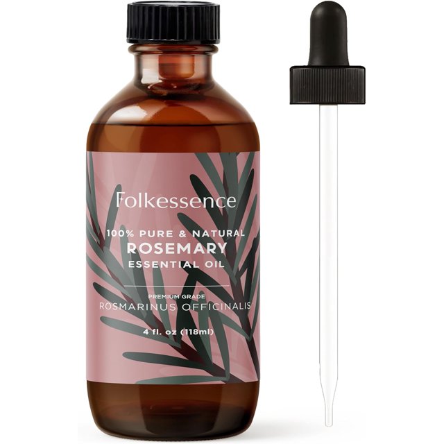 Folkulture Rosemary Essential Oils for Hair Growth, 4 Fl Oz 100 Pure