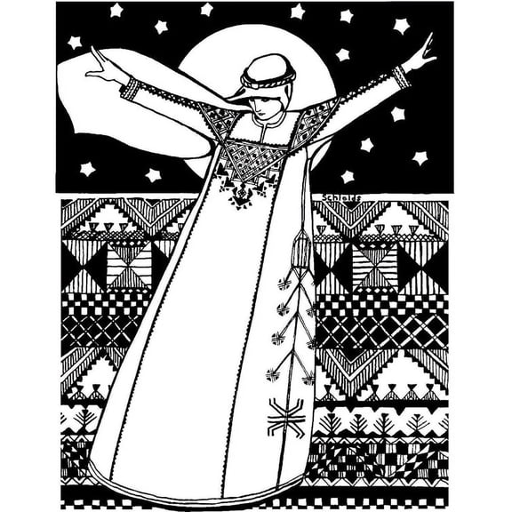 Folkwear #105 Syrian Dress Robe Gown Frock Syria Middle Eastern Traditional Sewing Pattern (Pattern Only) folkwear105