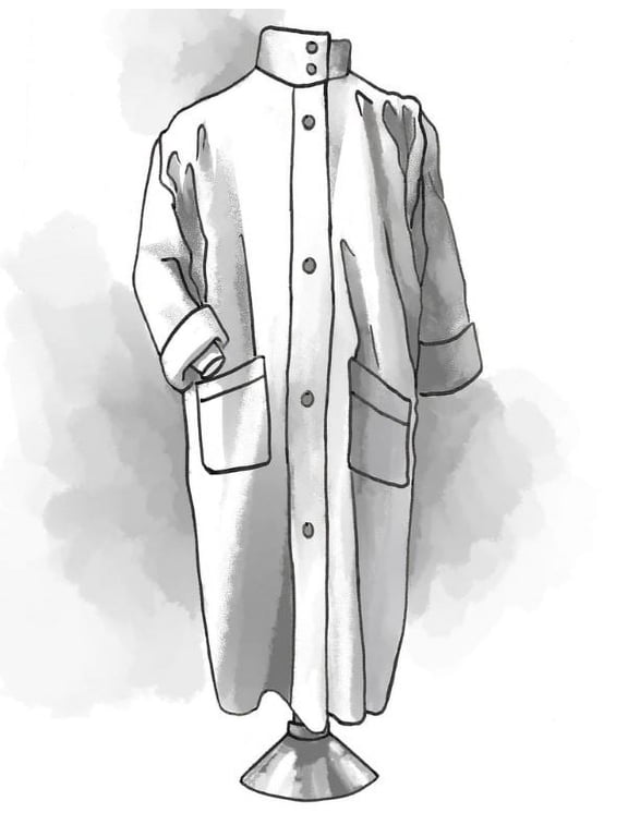 Folkwear Basics Collection Overcoat Winter Coat Sewing Pattern (Pattern Only) folkbasicsovercoat