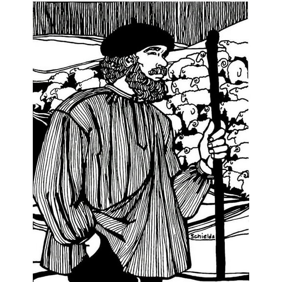 Folkwear French Cheese-maker's Smock #102 Medieval Renaissance Shirt France Sewing Pattern (Pattern Only) folkwear102