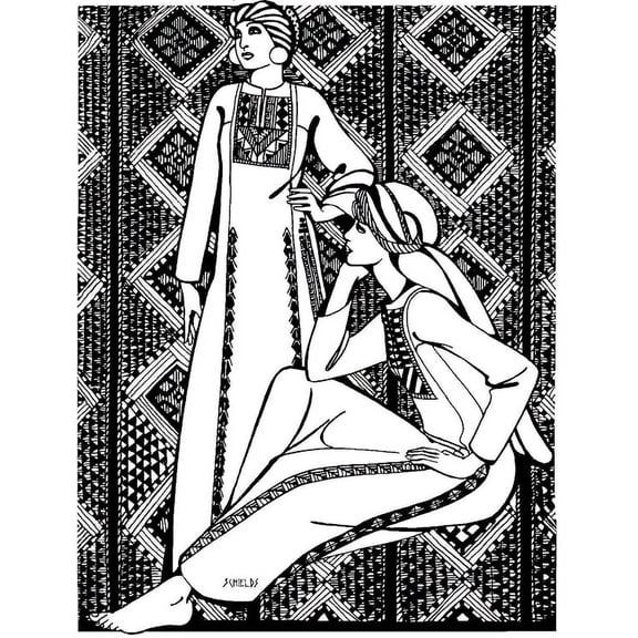 Folkwear Gaza Dress #101 Frock Embroidered Gown Mediterranean Tunic Dress Sewing Pattern (Pattern Only) folkwear101