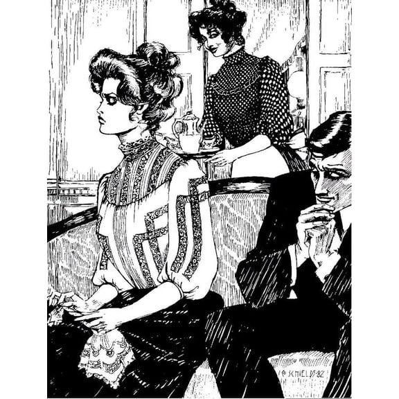 Folkwear Gibson Girl Blouse #205 High Collar Ladies Shirt Top 1900's Reproduction Sewing Pattern (Pattern Only) folkwear205