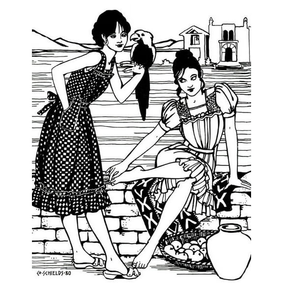 Folkwear Guatemalan Gabacha Open-Backed Aprons with Pockets #121 Sewing Pattern (Pattern Only) folkwear121