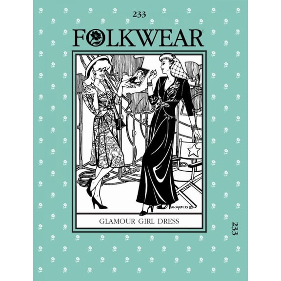 Folkwear Patterns Paper Sewing Pattern Glamour Girl Dress for Women