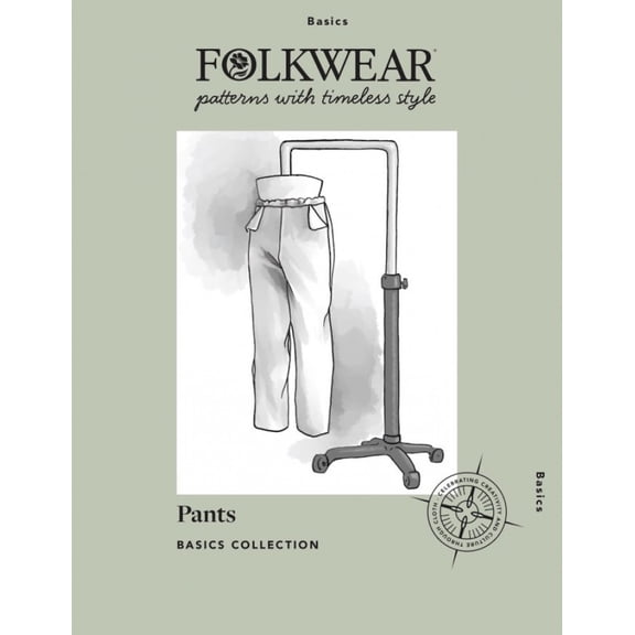Folkwear Patterns Sewing Pattern Basics Pants Women XS-3XL Trousers