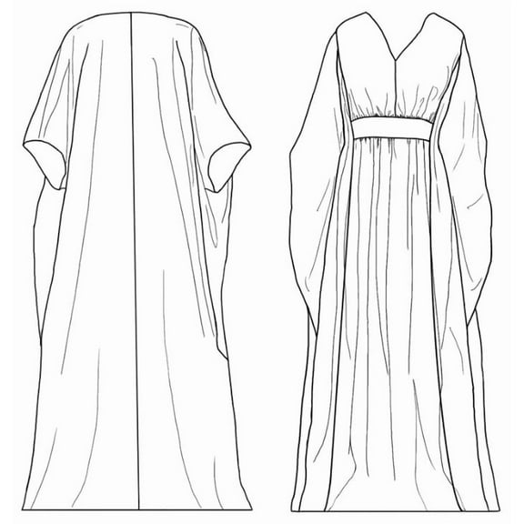 Folkwear Resort Kaftan #280 Sewing Pattern (Pattern Only)