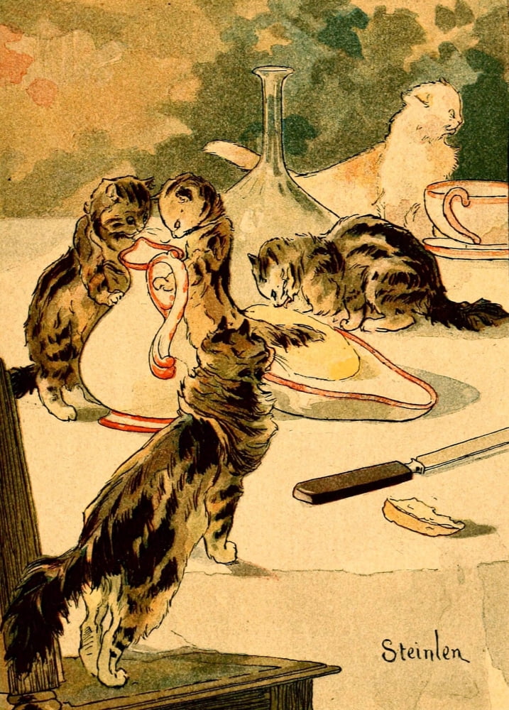 Folle journe 1900 Delicious milk and butter Canvas Art - Thophile Steinlen (24 x 36)