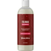Folimax Biotin Shampoo for Thinning Hair - Thickening Shampoo with Biotin Zinc and Rosemary Oil for Hair Growth - Vegan Sulfate and Paraben Free Volumizing Shampoo for Fine Hair Sandalwood Scent