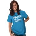 thumbnail image 1 of Follow Anyone Turns Water to Wine Women's Graphic T Shirt Tees Brisco Brands S, 1 of 6