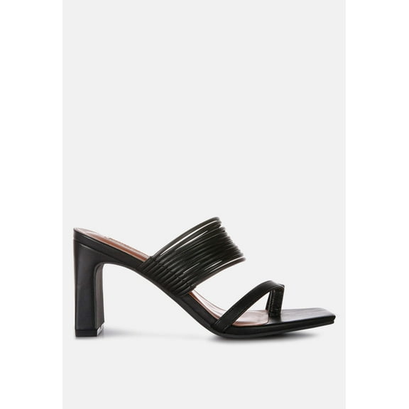 Follow Me Mid Block Heel Sandals