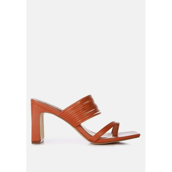 Follow Me Mid Block Heel Sandals