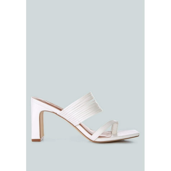 Follow Me Mid Block Heel Sandals